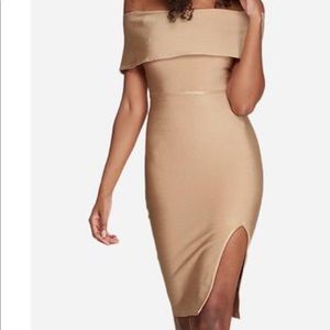 NWT Missguided Nude Bandage Dress